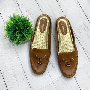 Enzo Angiolini Leather Dillion Brown Slide size 7